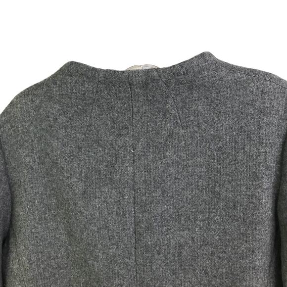 Mommy Chic snap front coat Size XS Heather Gray Crew Neck - Picture 4 of 7